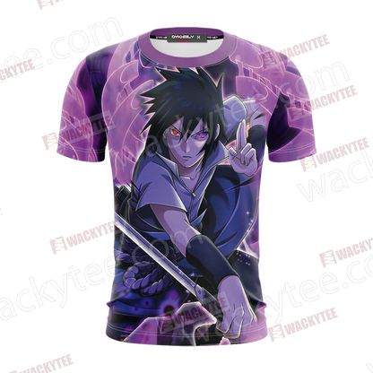 Naruto Uchiha Sasuke Unisex 3D T-shirt