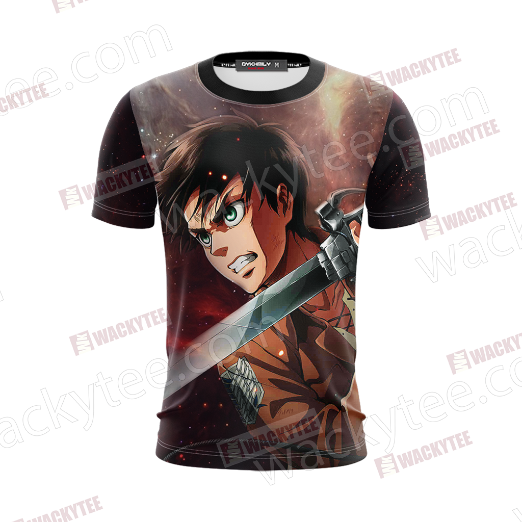 Attack On Titan Eren Jaeger Unisex 3D T-shirt