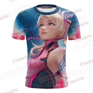 Overwatch Pink Mercy Unisex 3D T-shirt