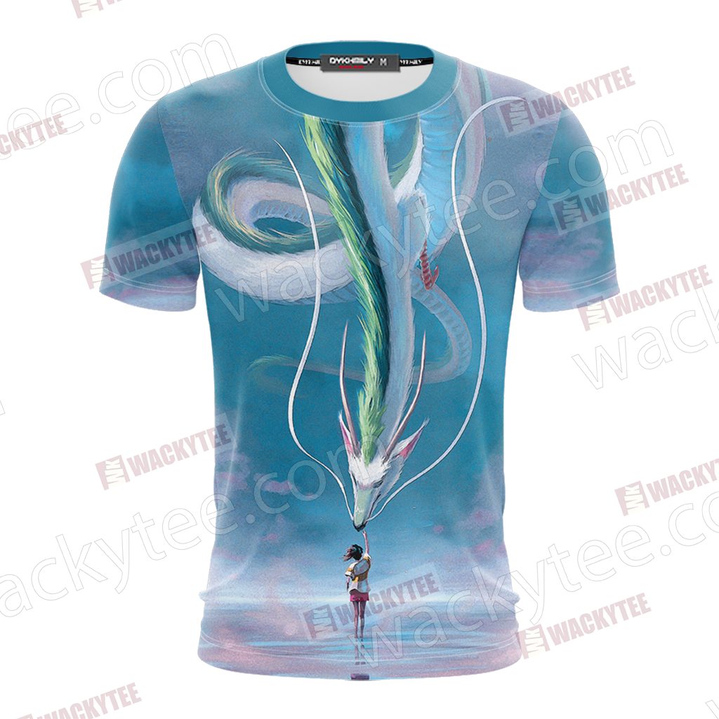 Spirited Away Ogino Chihiro And Haku Unisex 3D T-shirt