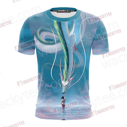 Spirited Away Ogino Chihiro And Haku Unisex 3D T-shirt