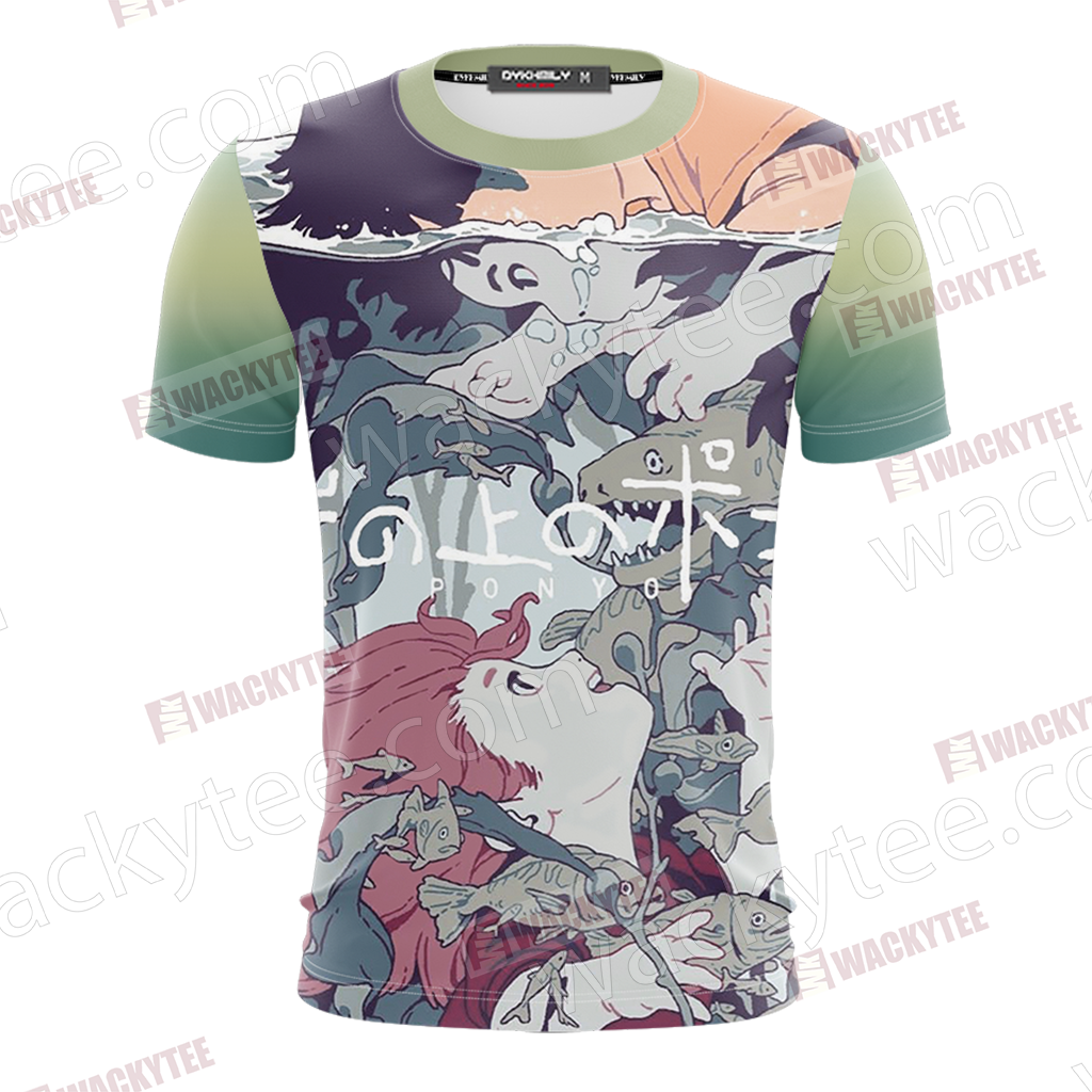 Ponyo - Ponyo And Sosuke Unisex 3D T-shirt