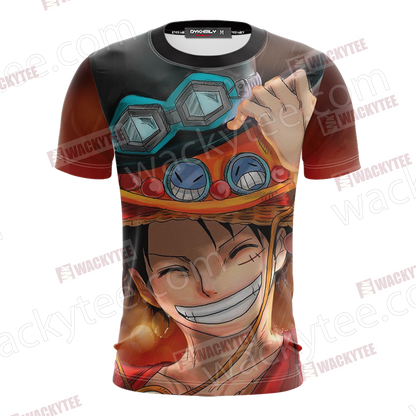 One Piece Luffy Ace Sabo Unisex 3D T-shirt
