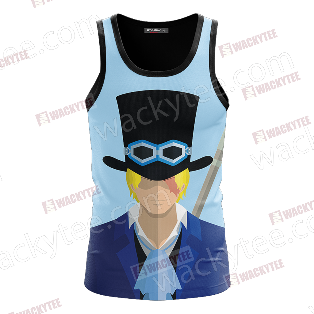 One Piece Sabo Minimalist 3D Tank Top