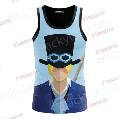 One Piece Sabo Minimalist 3D Tank Top