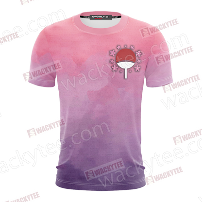 Naruto Sakura and Sasuke Symbol Unisex 3D T-shirt