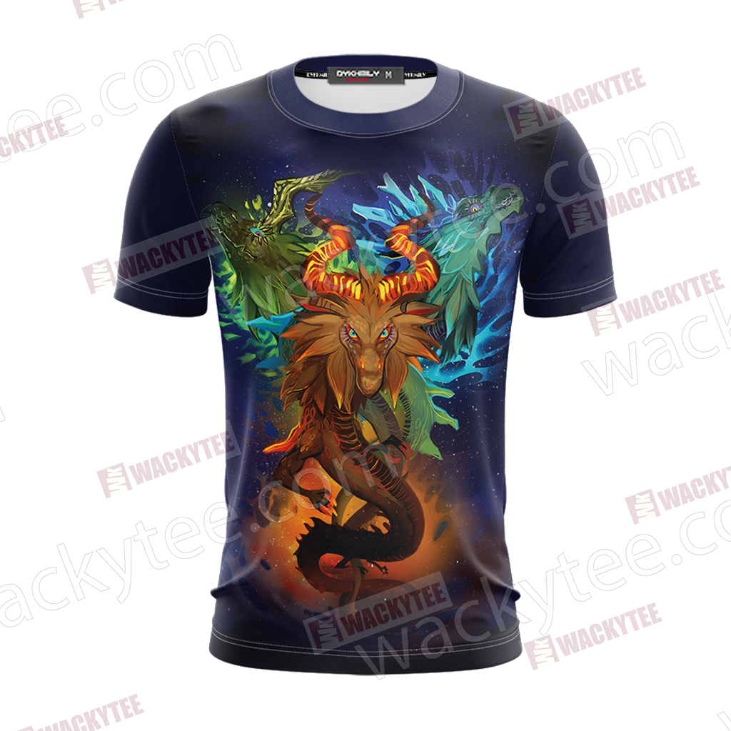 The Legend of Zelda - Naydra, Dinraal and Farosh Unisex 3D T-shirt