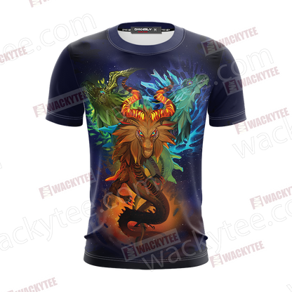 The Legend of Zelda - Naydra, Dinraal and Farosh Unisex 3D T-shirt
