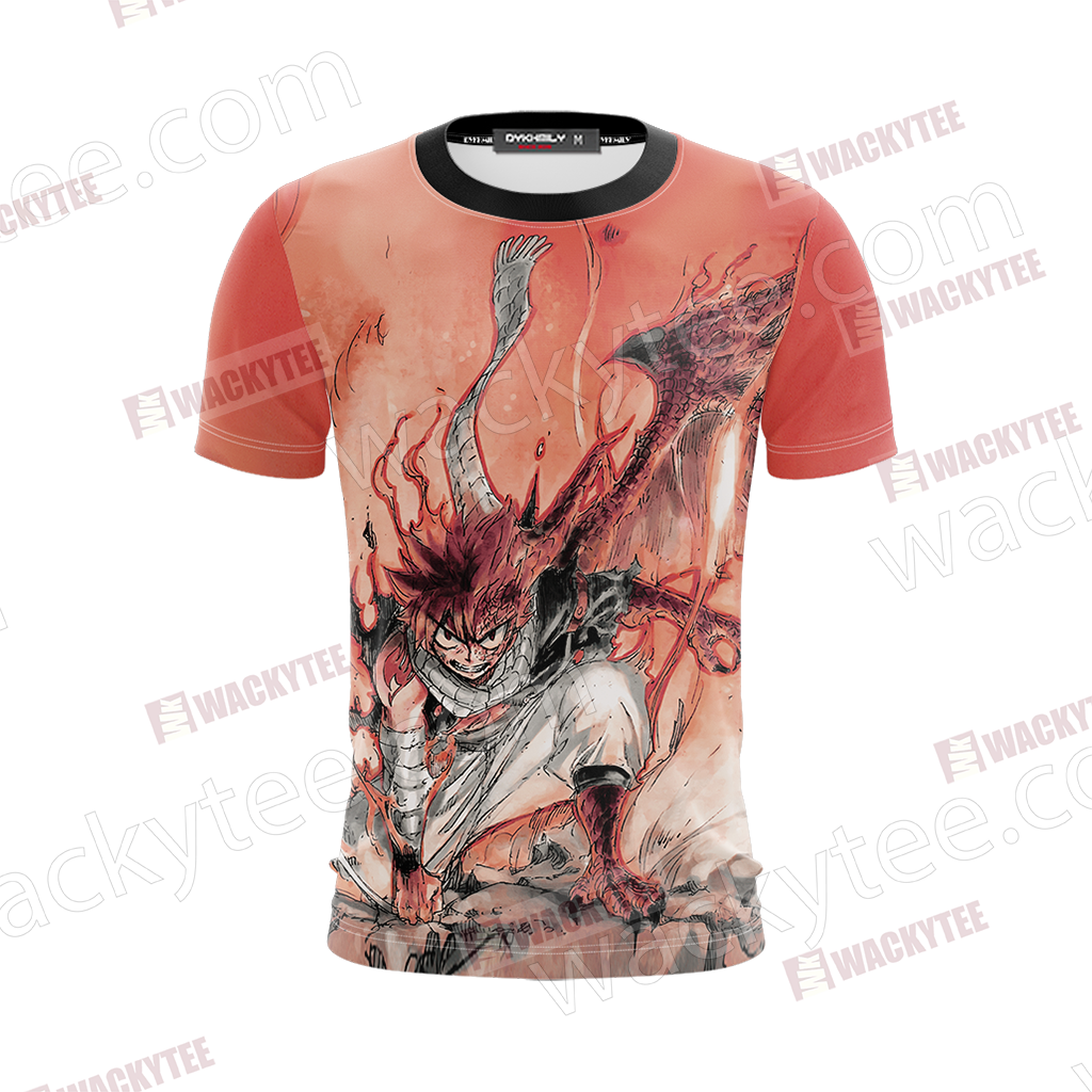 Fairy Tail: Dragon Cry Natsu Dragneel Unisex 3D T-shirt