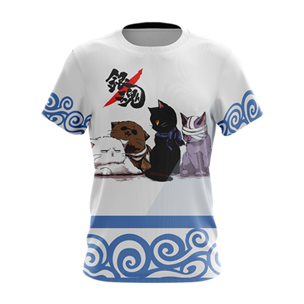 Gintama Cats Unisex 3D T-shirt