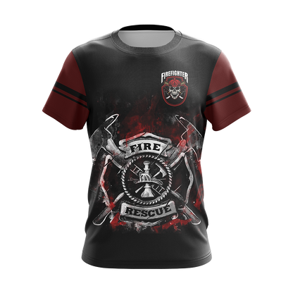 Being A Firefighter Is A Choice Being A Retried Firefighter Is An Honor Unisex 3D T-shirt