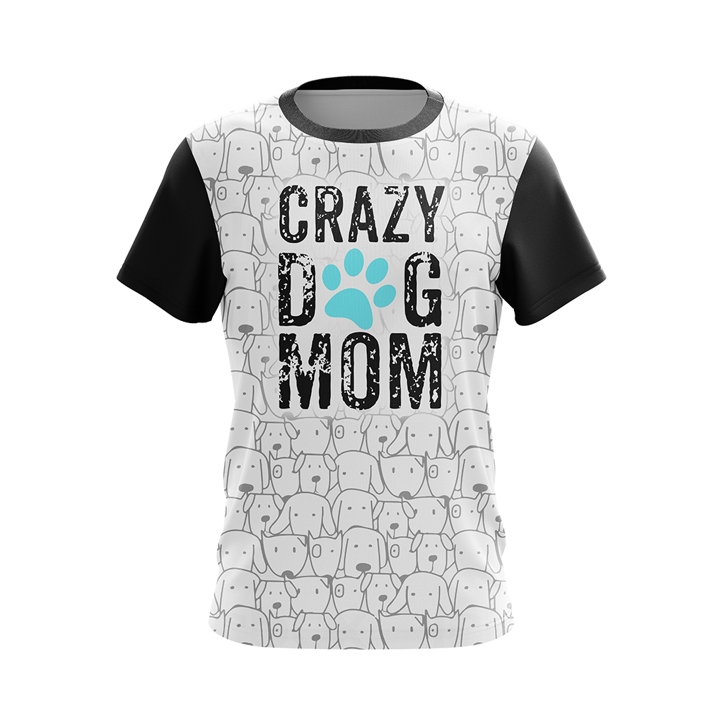 Crazy Dog Mom Mommy Family Unisex 3D T-shirt