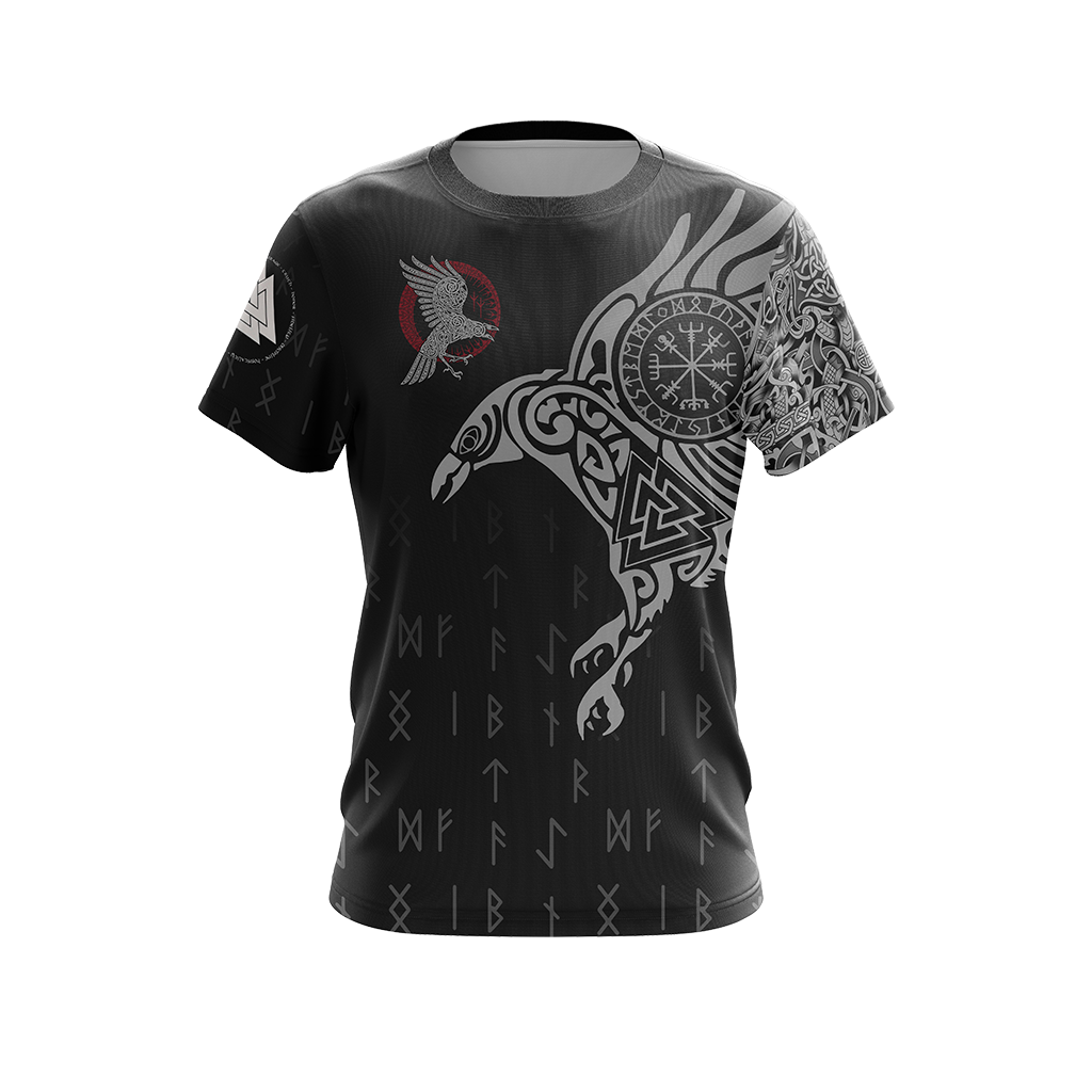 Nordic Warrior Viking Unisex 3D T-shirt Zip Hoodie Pullover Hoodie