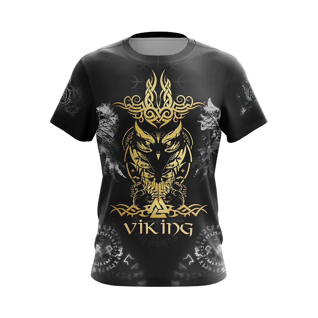 Viking Norse Owl Unisex 3D T-shirt Zip Hoodie Pullover Hoodie