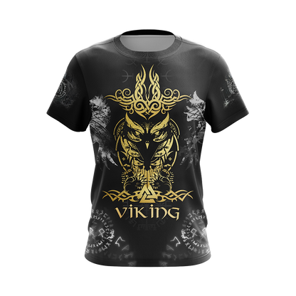 Viking Norse Owl Unisex 3D T-shirt Zip Hoodie Pullover Hoodie