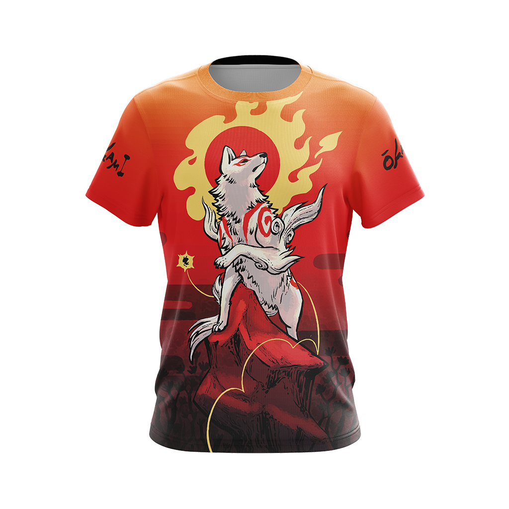 Okami Fox Fire Unisex 3D T-shirt