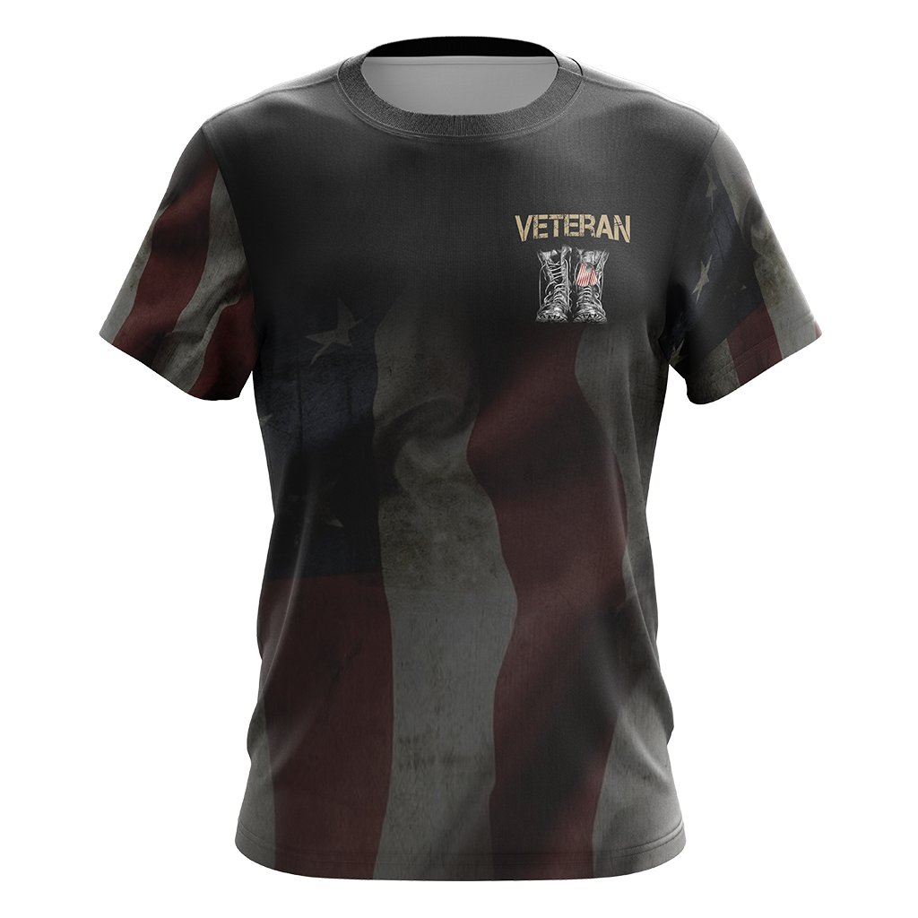 What is a veteran All Over Print T-shirt Zip Hoodie Pullover Hoodie