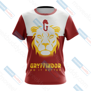 Harry Potter - Gryffindor House Version Wackystyle Unisex 3D T-shirt