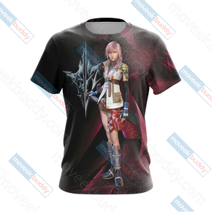 Final Fantasy XIII - Lightning Unisex 3D T-shirt   