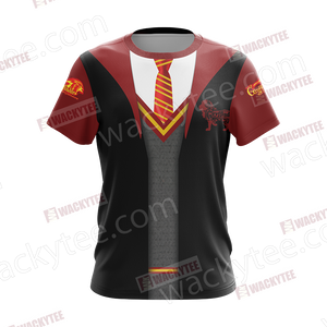 Harry Potter Hogwarts Uniform Gryffindor House Unisex 3D T-shirt