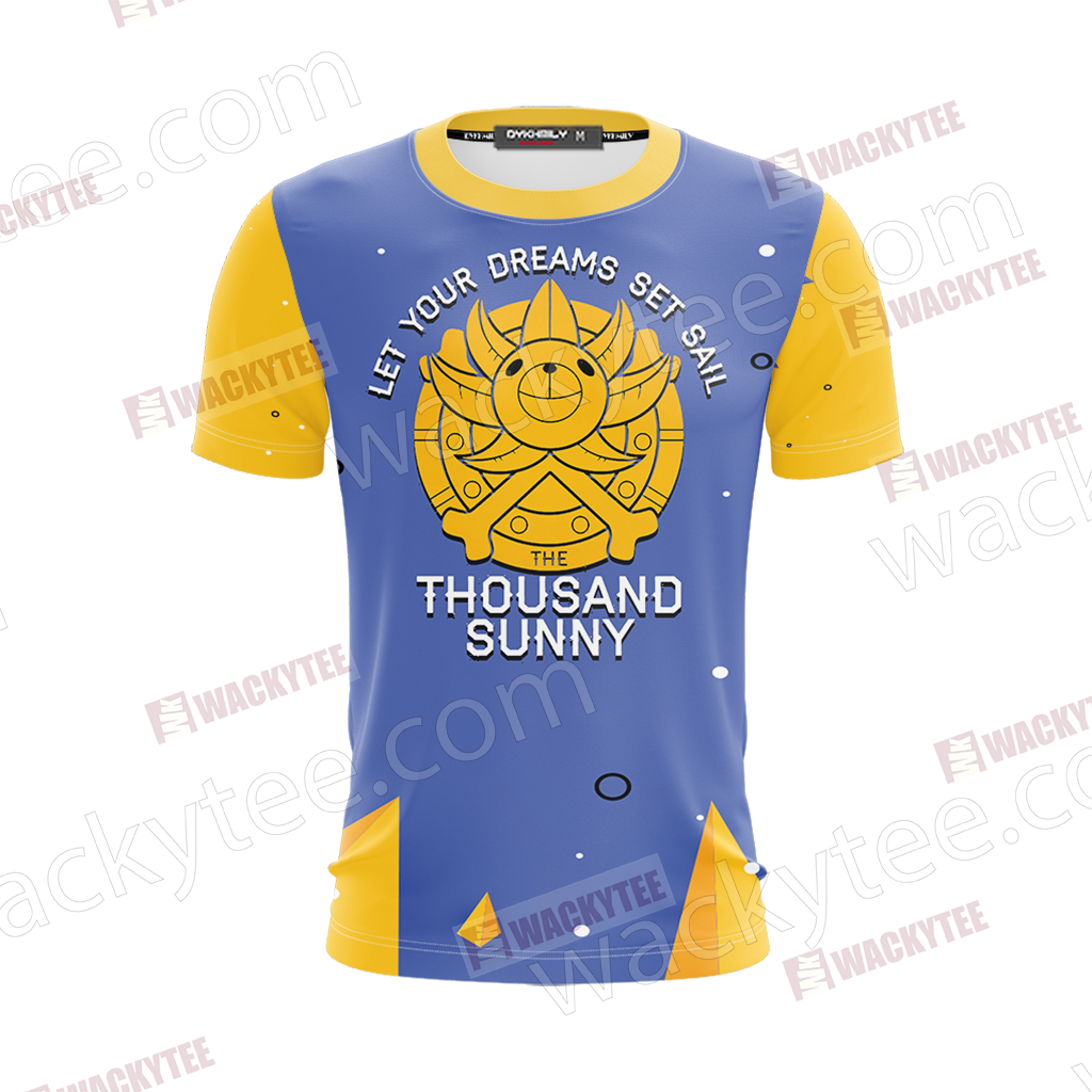 One Piece - Thousand Sunny Unisex 3D T-shirt