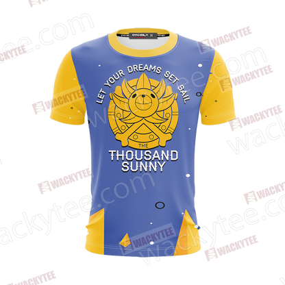 One Piece - Thousand Sunny Unisex 3D T-shirt