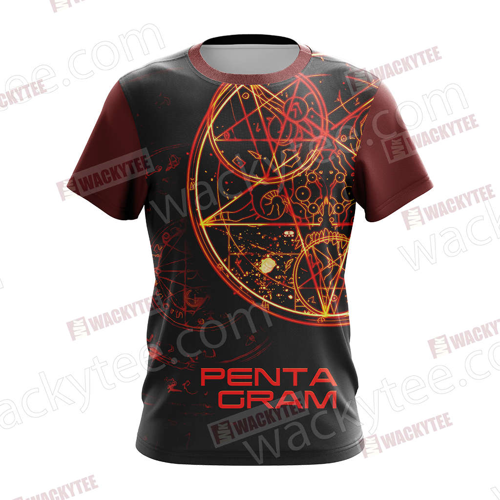 Doom 3 - Pentagram Unisex 3D T-shirt