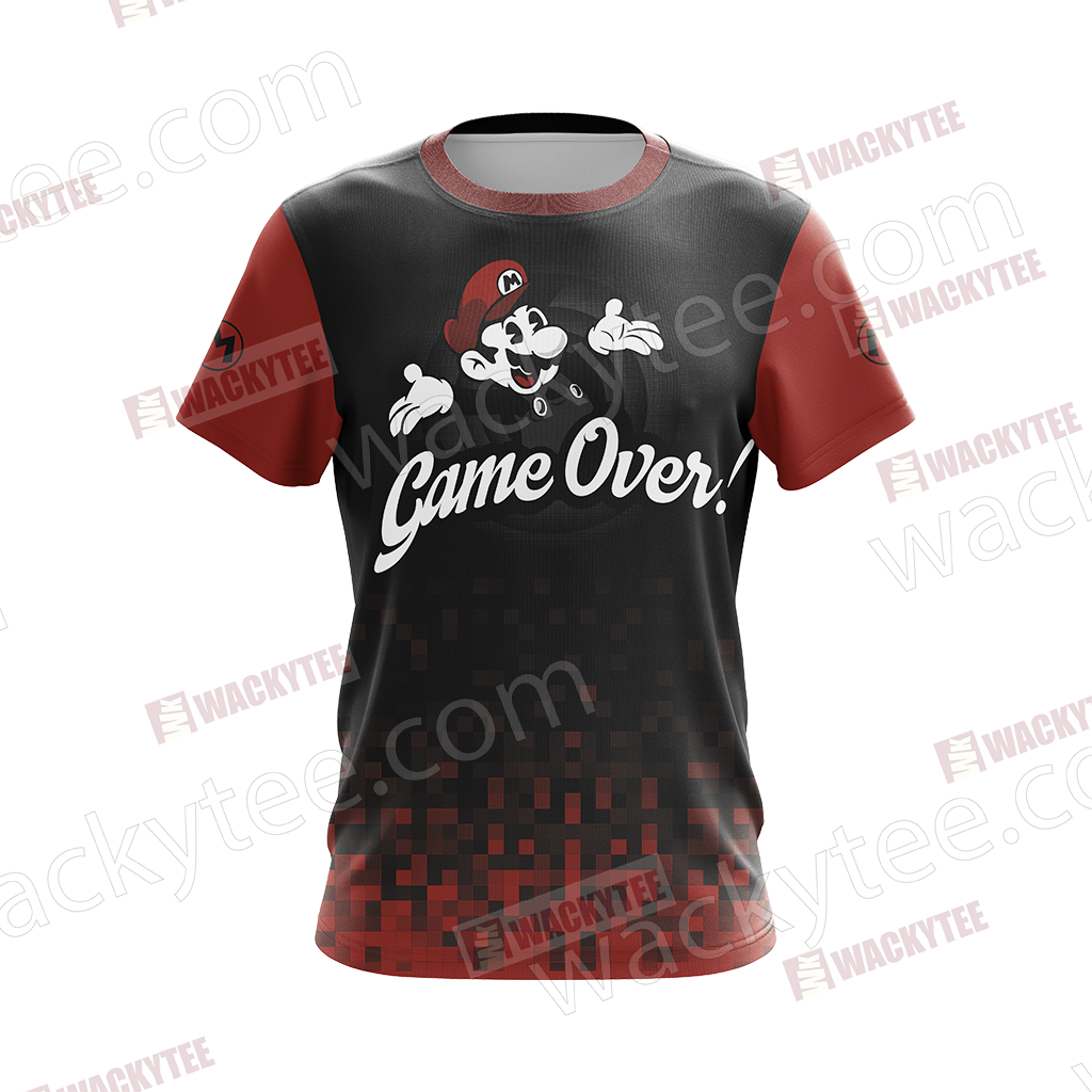 Mario Game Over Unisex 3D T-shirt