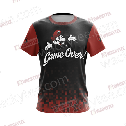 Mario Game Over Unisex 3D T-shirt