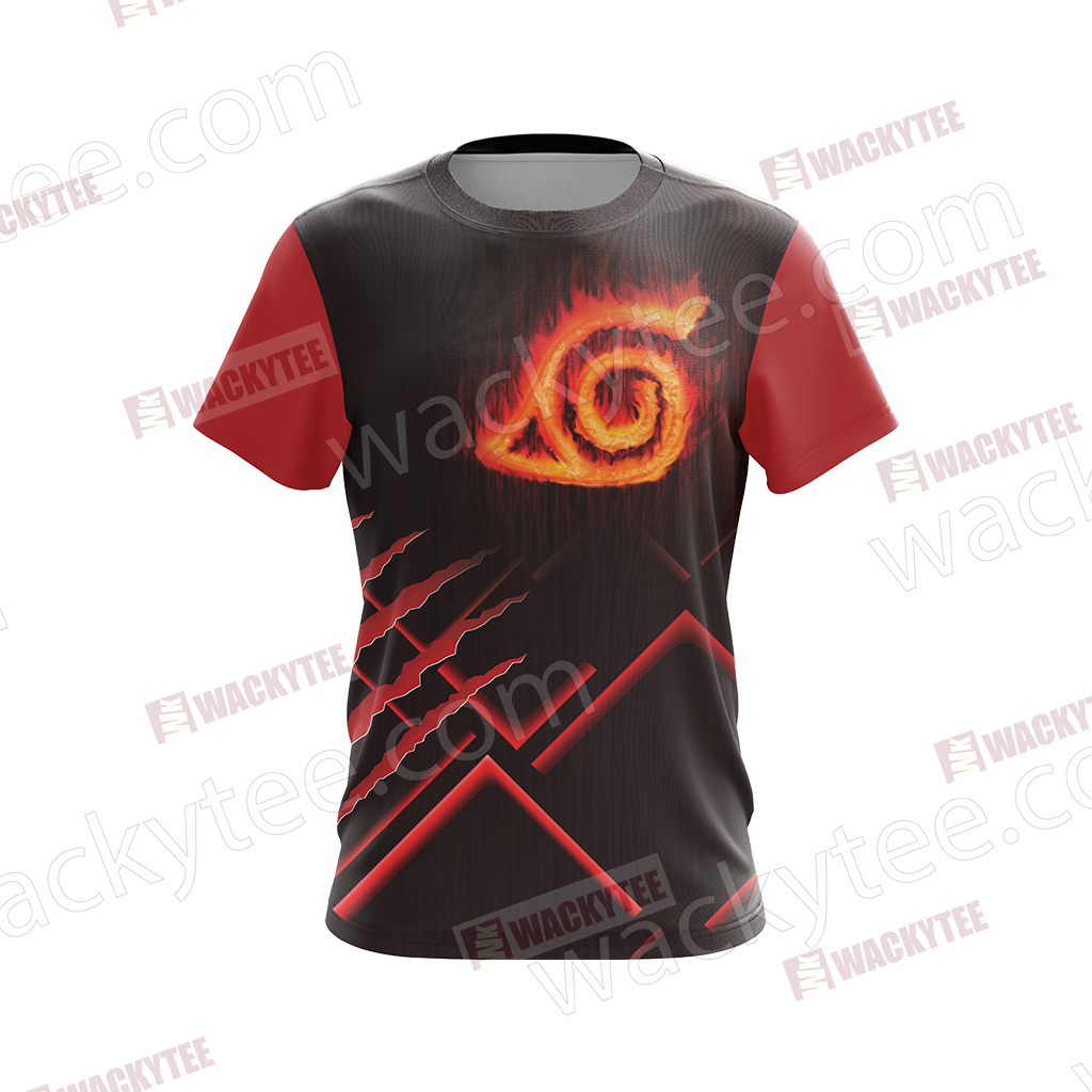 Naruto Konoha Symbol Unisex 3D T-shirt