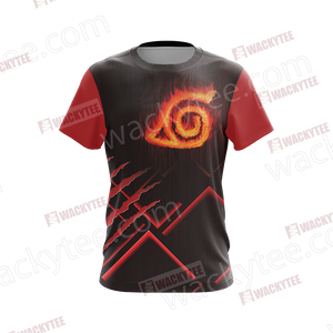 Naruto Konoha Symbol Unisex 3D T-shirt