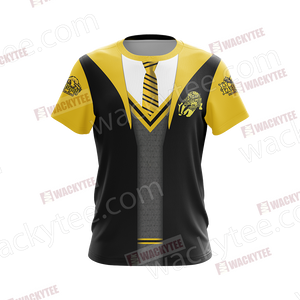 Harry Potter Hogwarts Uniform Hufflepuff House Unisex 3D T-shirt