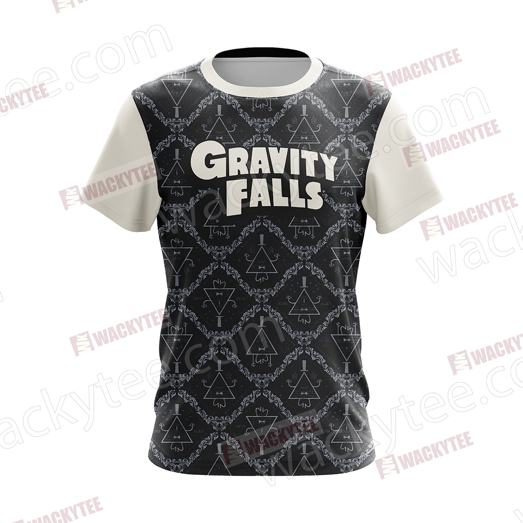 Gravity Falls - Bill Cipher Black And White Unisex 3D T-shirt