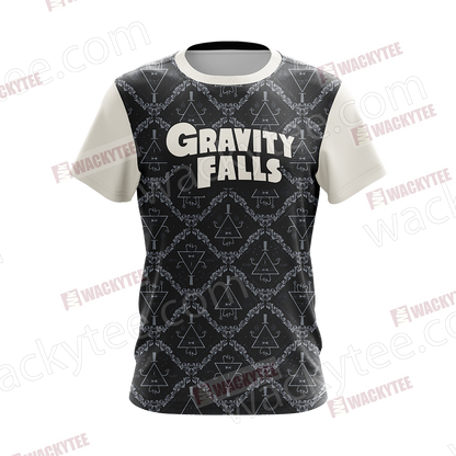 Gravity Falls - Bill Cipher Black And White Unisex 3D T-shirt