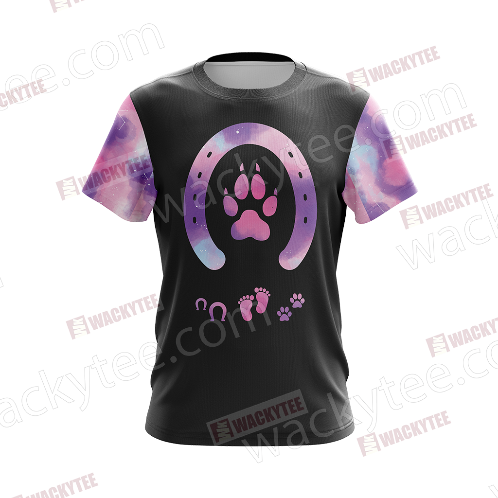 Never Walk Alone Dog and Horse Unisex 3D T-shirt