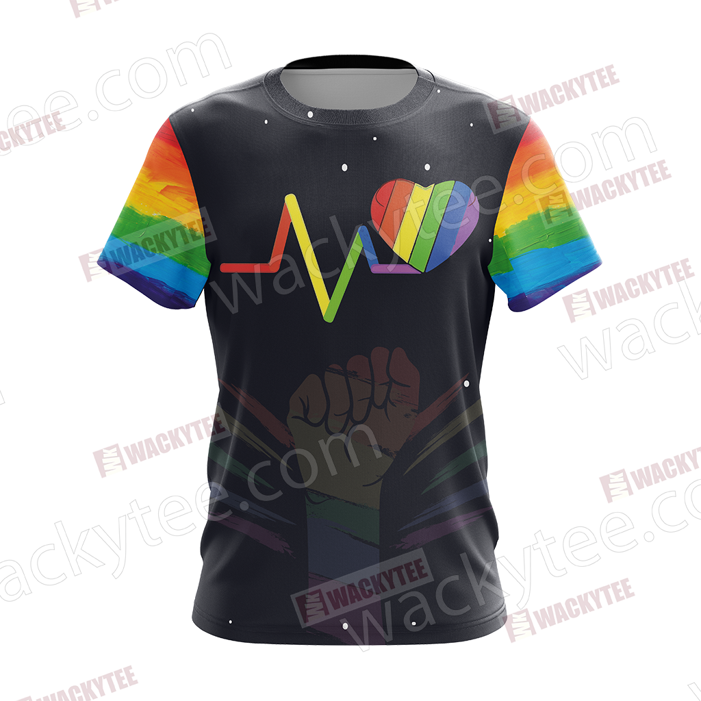 LGBT - In The World Where You Can Be Anything Be Kind Unisex 3D T-shirt