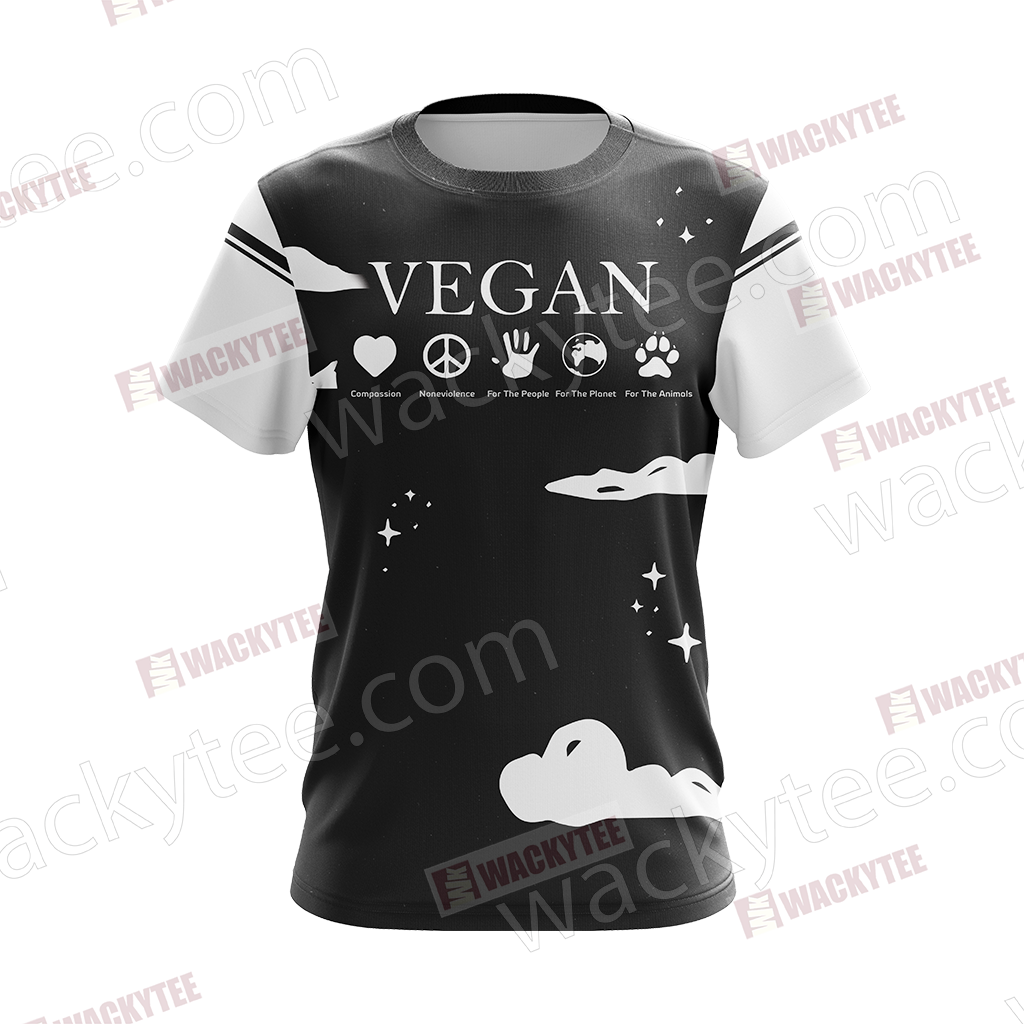 The Future Is Vegan Unisex 3D T-shirt