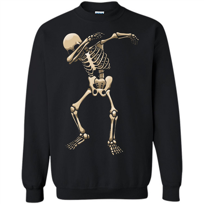 Halloween T-shirt Dabbing Skeleton T-shirt Black