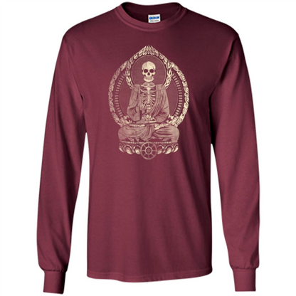 Starving Buddha - Weathered Halftone T-shirt Maroon