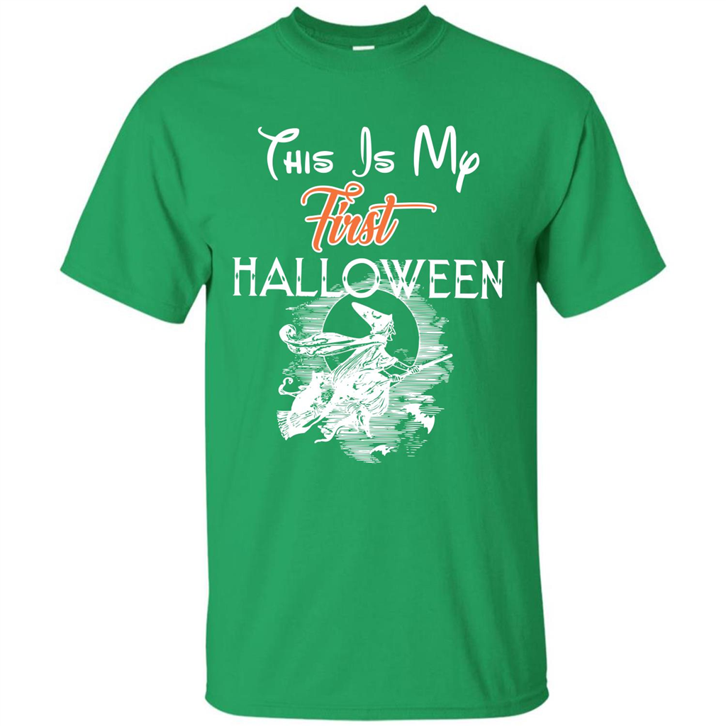 Halloween T-shirt This Is My First Halloween Irish Green