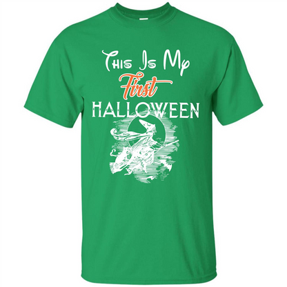 Halloween T-shirt This Is My First Halloween Irish Green