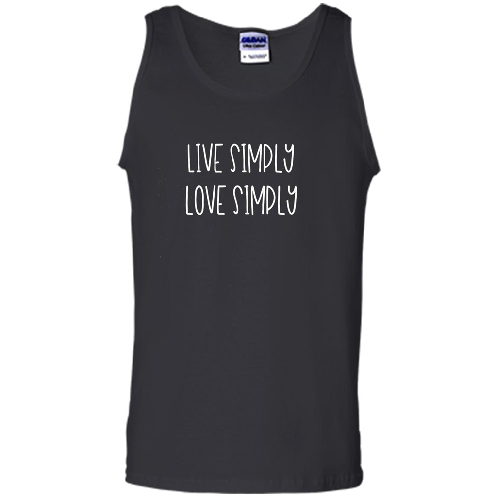 Live Simply Love Simply T-shirt Black