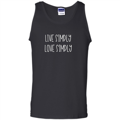 Live Simply Love Simply T-shirt Black