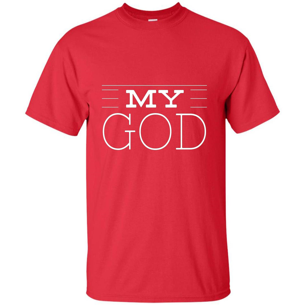 Christian T-shirt My God Red