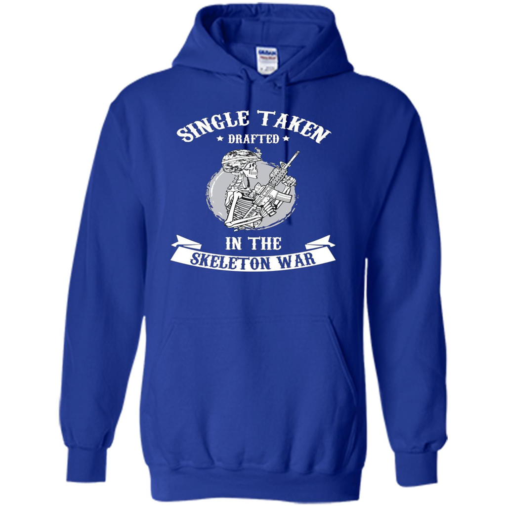 Halloween T-shirt Single Taken Drafted In The Skeleton War Royal