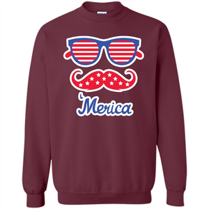 Merica Sunglasses Shirt Stars Stripes July 4th T-shirt