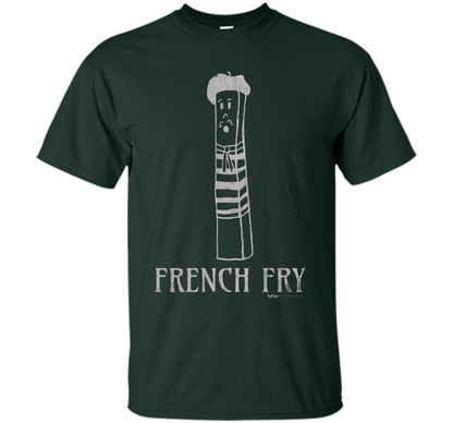 Vintage Paris French Fry T Shirt Men Women and Kids t-shirt Forest Green