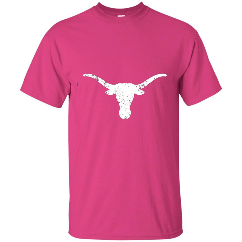 Texas Longhorn Distressed T-Shirt Texas Cowboy State T-shirt Heliconia