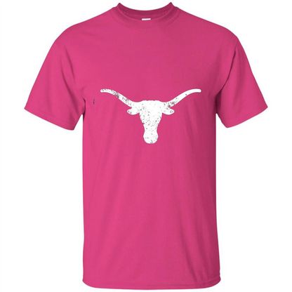 Texas Longhorn Distressed T-Shirt Texas Cowboy State T-shirt Heliconia