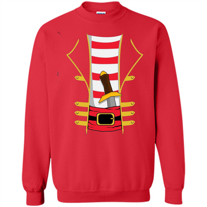 Pirate Sword T-shirt Halloween Costume - Dress Like A Pirate Red